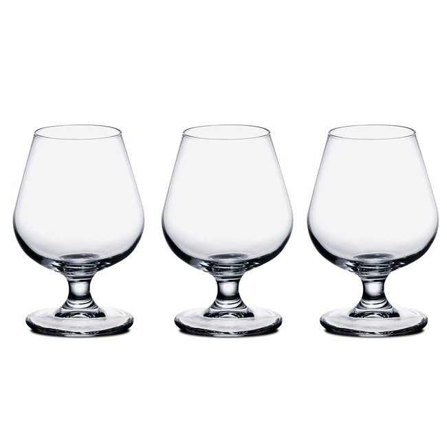 Set de 3 verres à cognac 25cl Couleur transparent <span itemprop=