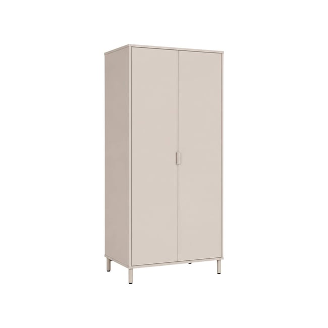 Dressing décor bois et métal 2 étagères 1 penderie ELLIE - SWEEEK