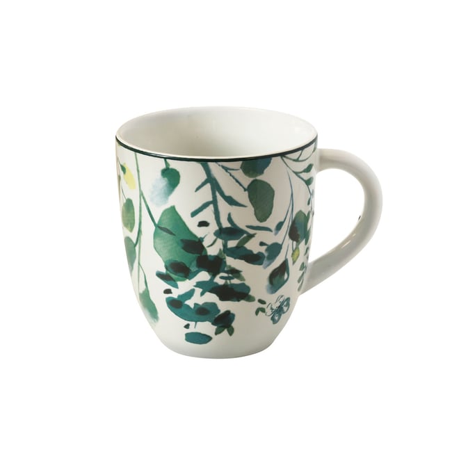 Coffret 6 mugs - OXALIS Couleur blanc/vert <span itemprop=