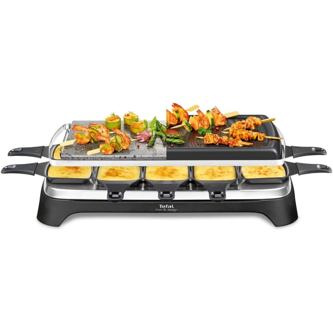 Raclette RE45A812 Pierrade 3 en 1 gris <span itemprop=