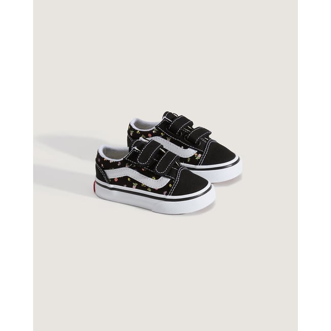 Niedrige Sneaker mit Klettverschluss, TD OLD SKOOL V schwarz bedruckt <span itemprop=