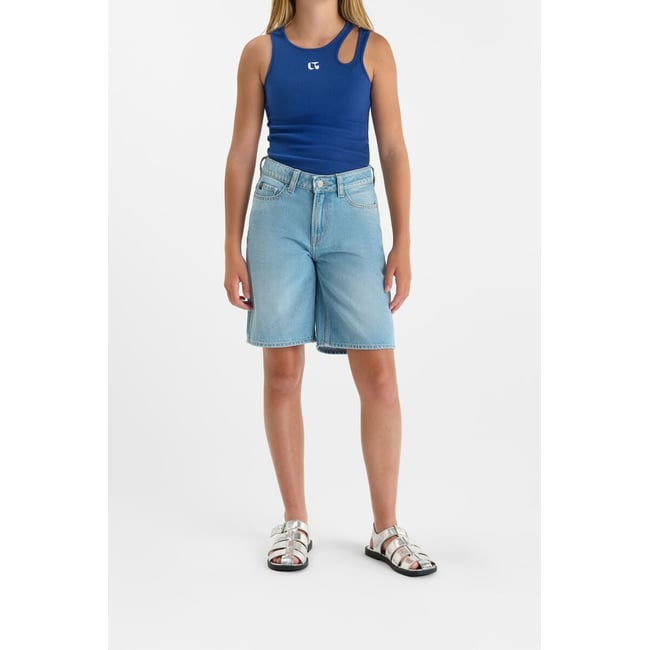 Bermuda short en jeans BOURDON blue <span itemprop=