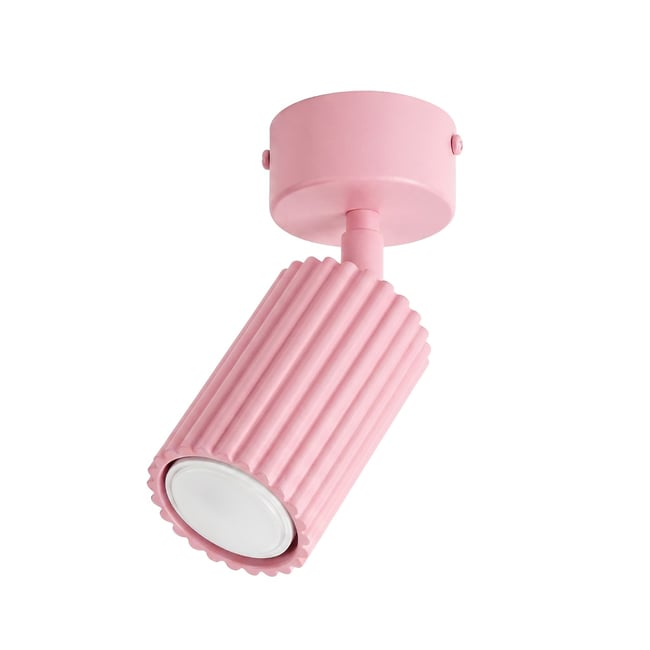 Plafonnier Aluminium Rose GU10 1 Karbon Couleur rose <span itemprop=