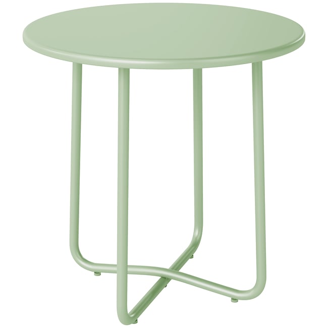 Table d'appoint de terrasse Métal Vert vert <span itemprop=