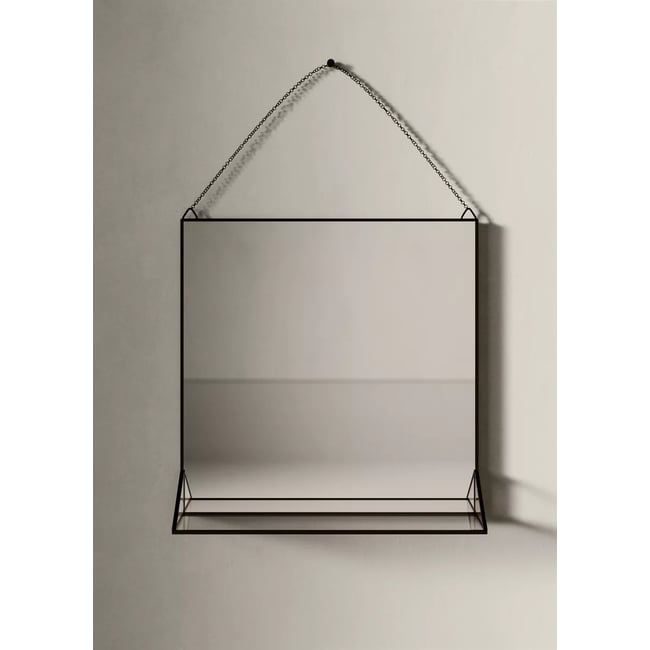 Miroir lunes Couleur noir <span itemprop=