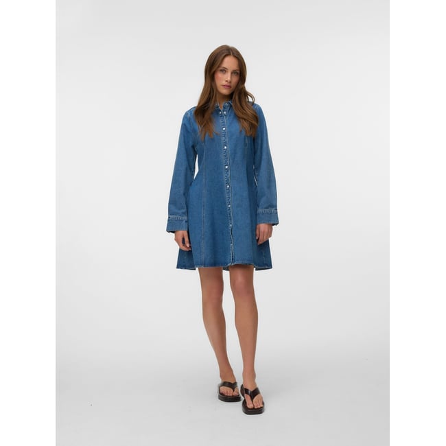 Robe En Denim medium blue denim <span itemprop=