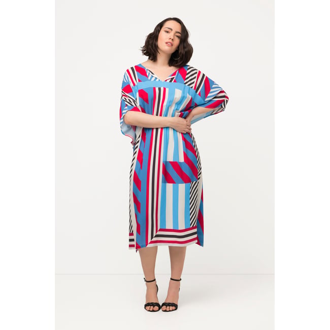 Robe midi oversize rouge salsa <span itemprop=