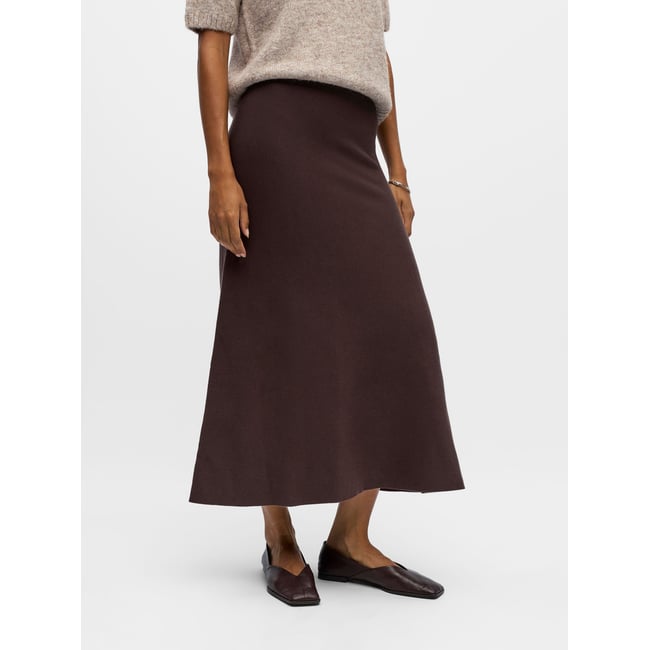 Jupe Longue seal brown <span itemprop=