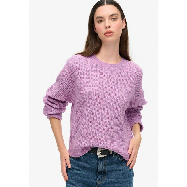 Camisola Studio em malha, efeito escovado - SUPERDRY