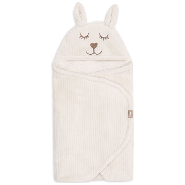 Couverture nomade Bunny ecru, marron <span itemprop=