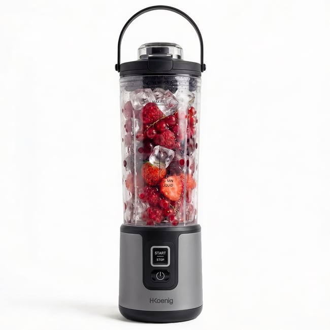 H.Koenig MOOTH16 - Mini blender portable sur batterie Bleu Pastel - H.KOENIG