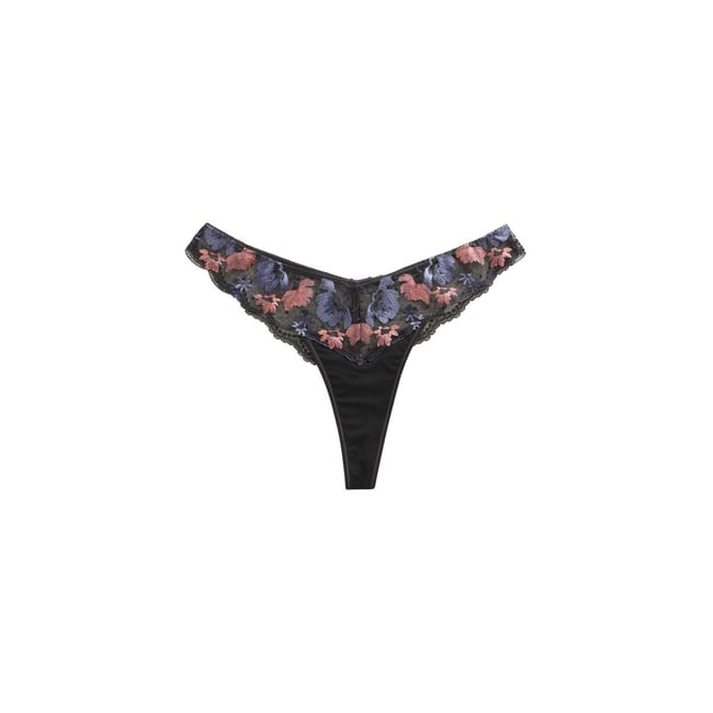 Culotte premium brodée conçue en suisse bleu marine <span itemprop=