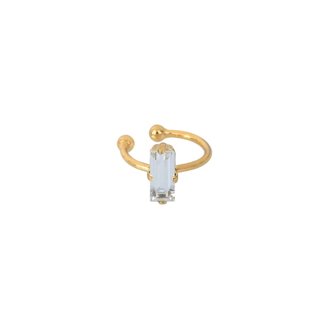 Bague d'oreille palace crystal blanc <span itemprop=
