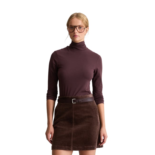 Turtleneck manches longues slim en single jersey élastique - MARC O’POLO DENIM
