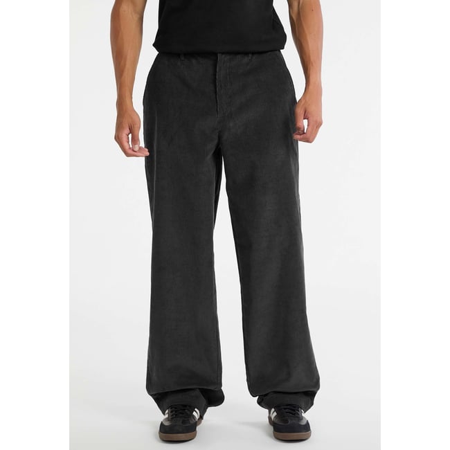 Pantalon Chino Jambe Large noir <span itemprop=