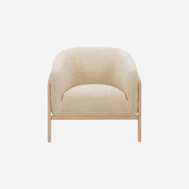 Fauteuil droit polyester CALUSO - HABITAT