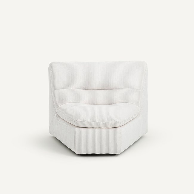 Modulaire hoek in geribbeld polyester, Giuliano <span itemprop=