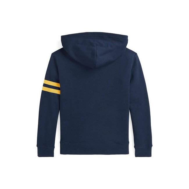 Polo bear cotton mix hoodie navy blue Polo Ralph Lauren La Redoute