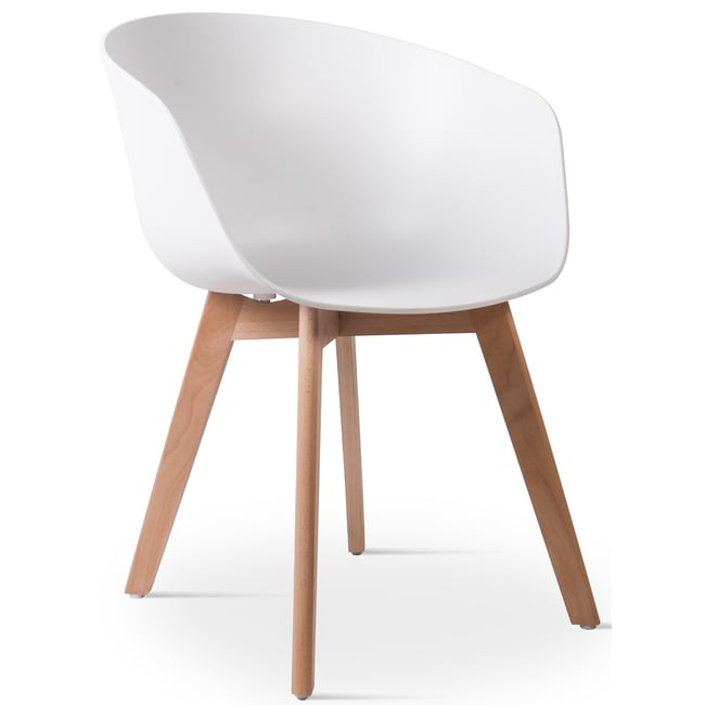 Lot de 4 chaises scandinaves, ALBORG - NORDLYS