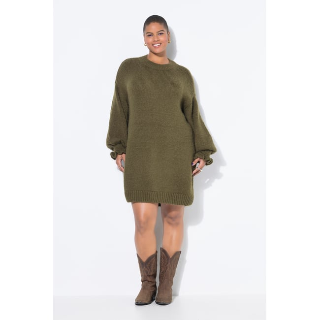 Robe en maille oversize. Manches ruchées - STUDIO UNTOLD