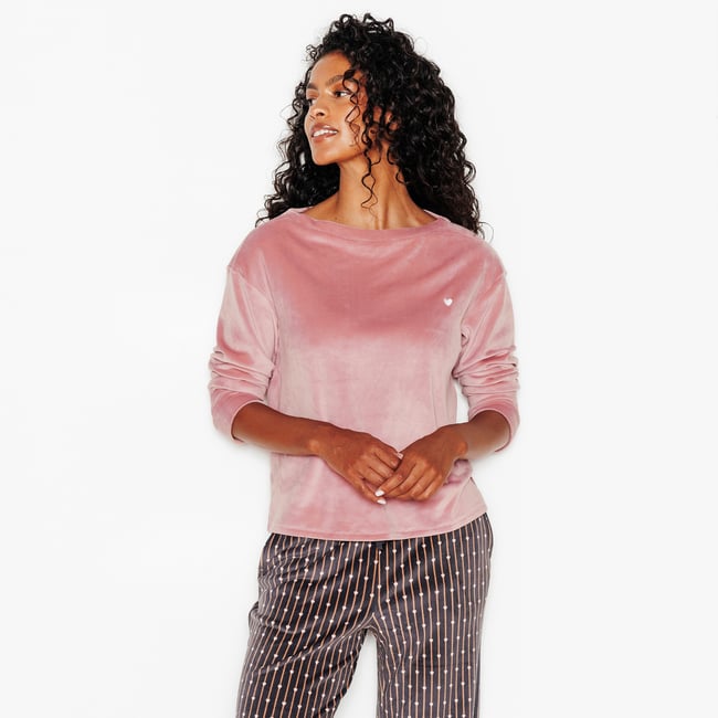 Tee-shirt manches longues velours FLUFFY - ROUGEGORGE LINGERIE