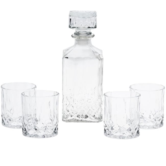 Coffret Whisky - 1 Carafe à Whisky + 4 Verres  Whisky Couleur v021707 <span itemprop=