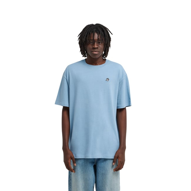 T-Shirt manches courtes MARSHMALLO bleu faded denim <span itemprop=
