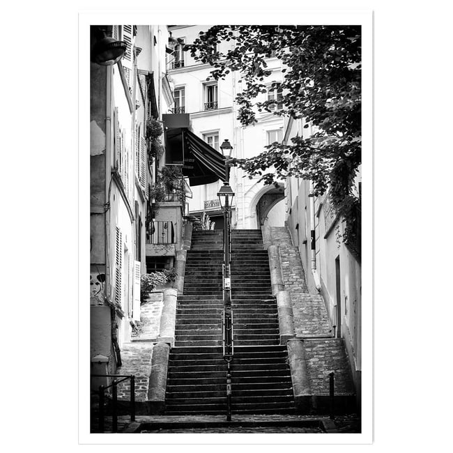 Affiche Paris, rue de Montmartre - HEXOA
