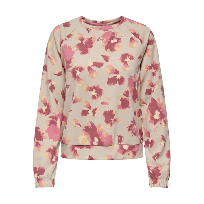 Sweat com motivo, gola redonda estampado rosa <span itemprop=