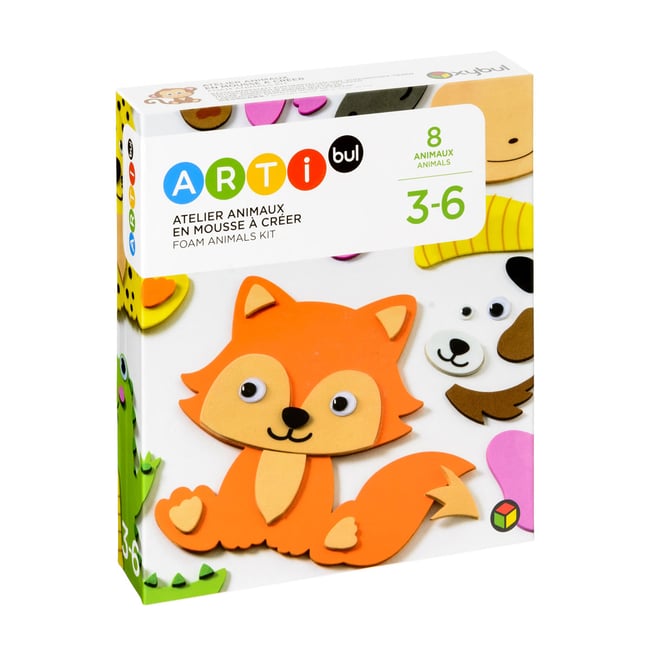 Atelier 8 animaux en mousse blanc Oxybul | La Redoute