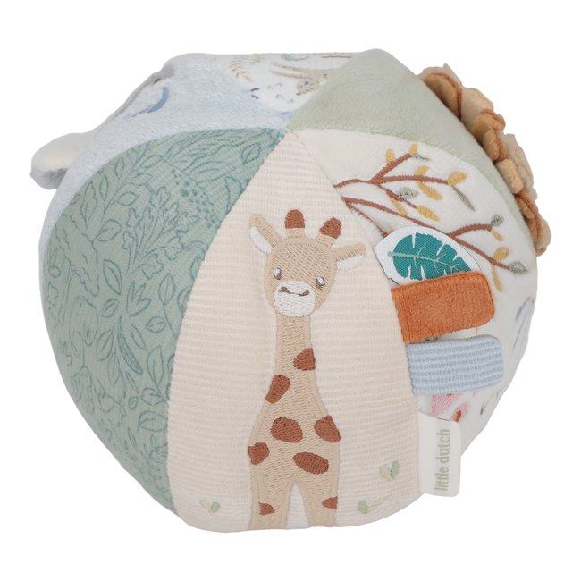 Balle d'activités SAFARI FRIENDS vert <span itemprop=