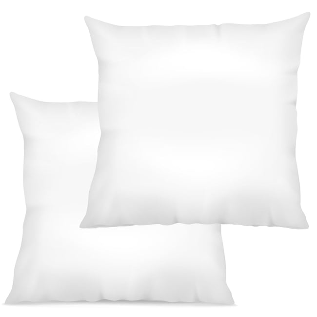 Lot 2 Oreillers 60x60 cm Coton 57 fils Made in France blanc <span itemprop=