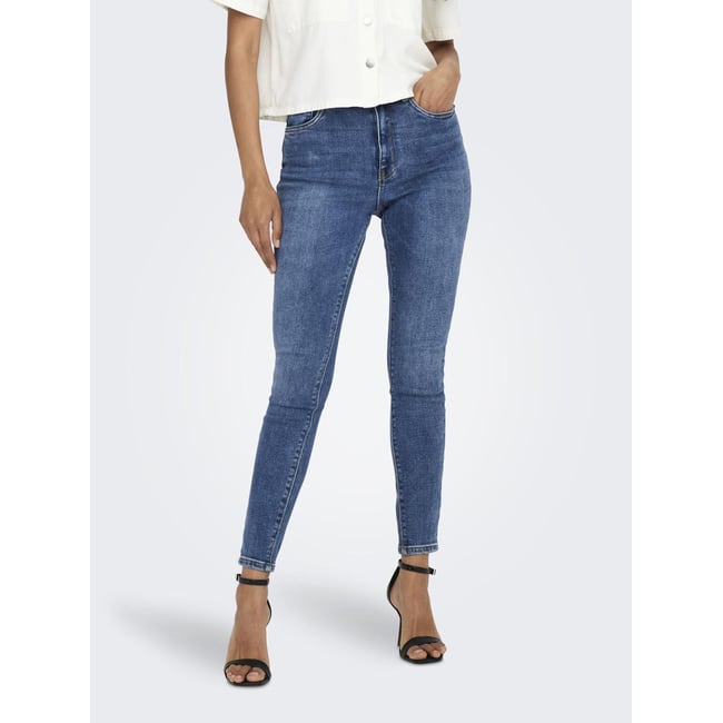 Onlmila taille haute skinny fit jeans jean skinny medium blue denim ...