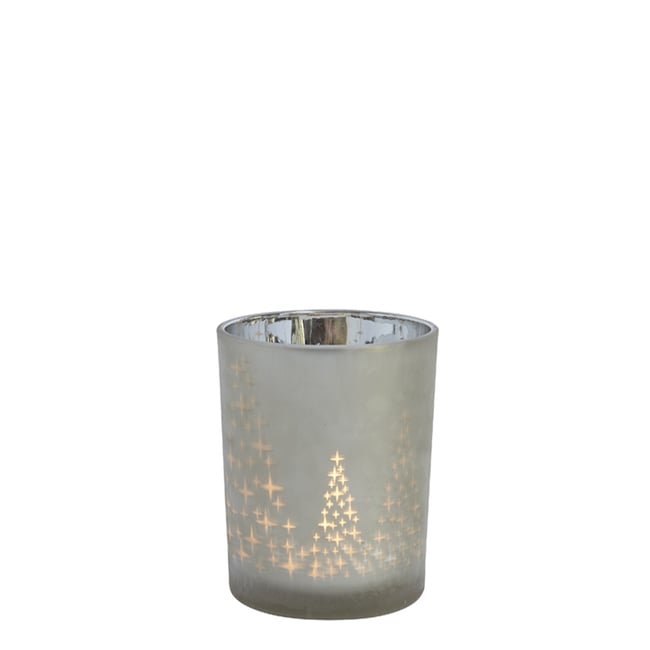 Photophore décoratif en verre dépoli H12 - SIA DECO