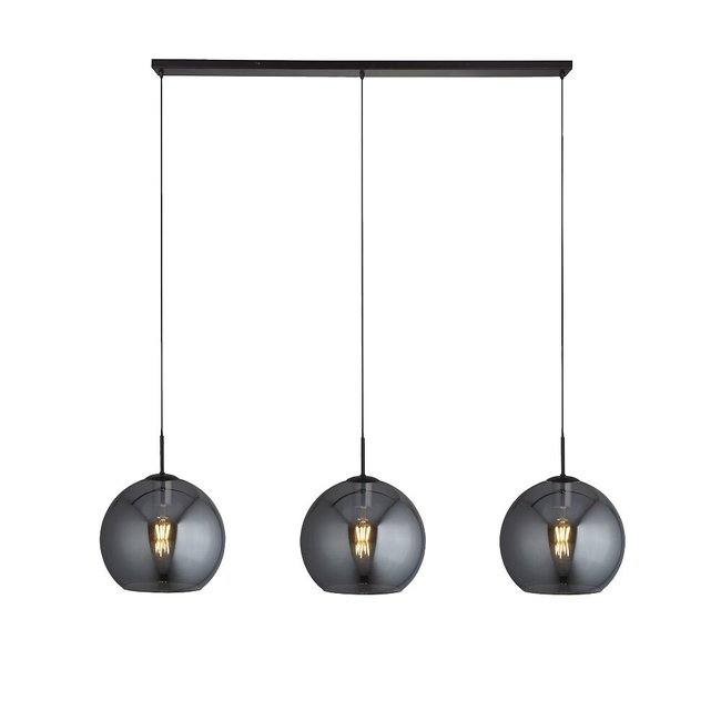 Dario 3 Light Bar Pendant Ceiling Light, black, SO'HOME