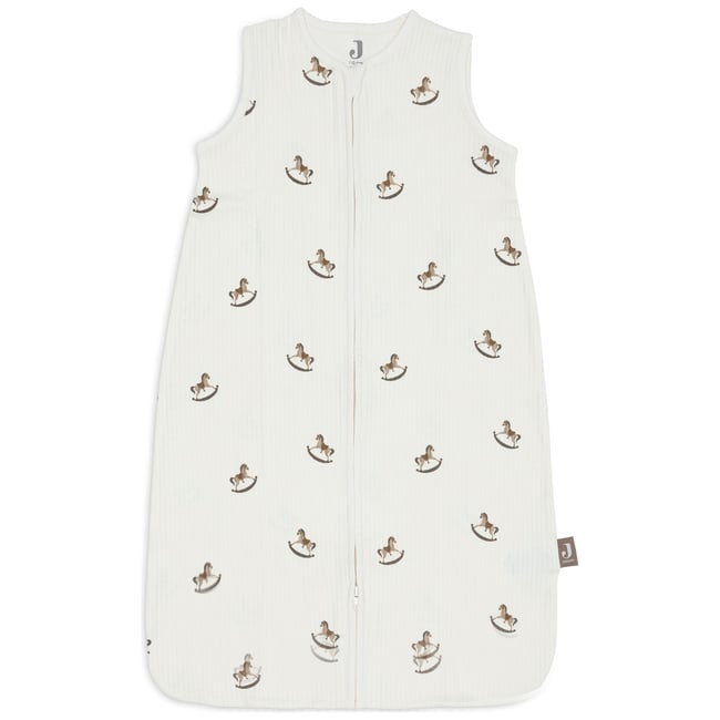 Gigoteuse légère en jersey blanc, marron, écru <span itemprop=