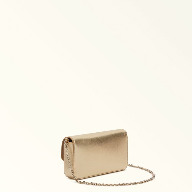 Sac a main crossbody en cuir 1927 dore Furla La Redoute
