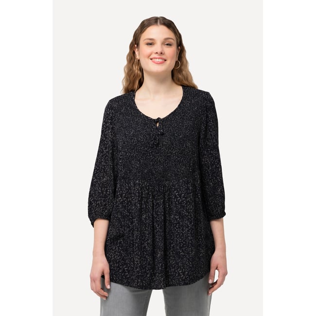 Blouse smockée à pois - ULLA POPKEN