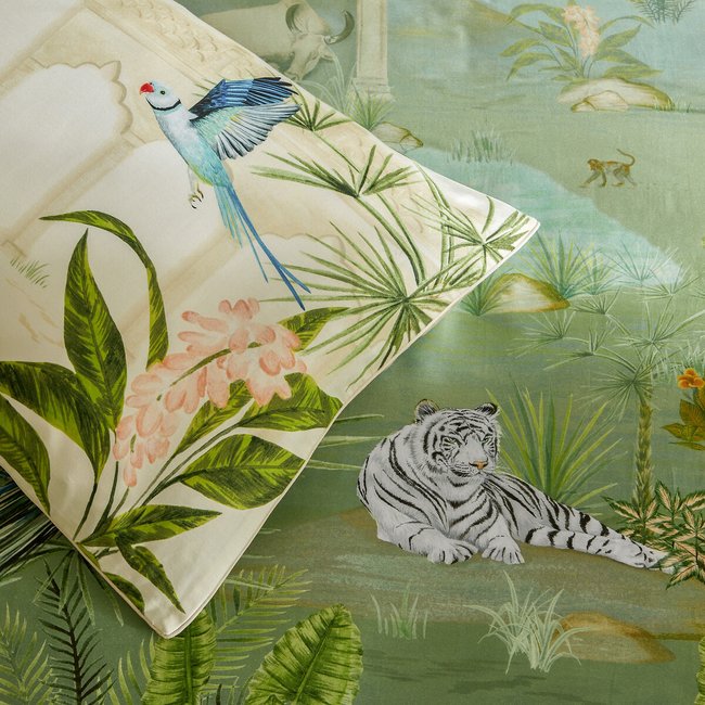 Odisha 100% Cotton Sateen Pillowcase Pair, multi-coloured, PAOLETTI