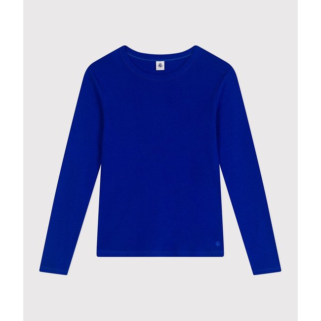 Camiseta icónica de manga larga azul eléctrico <span itemprop=