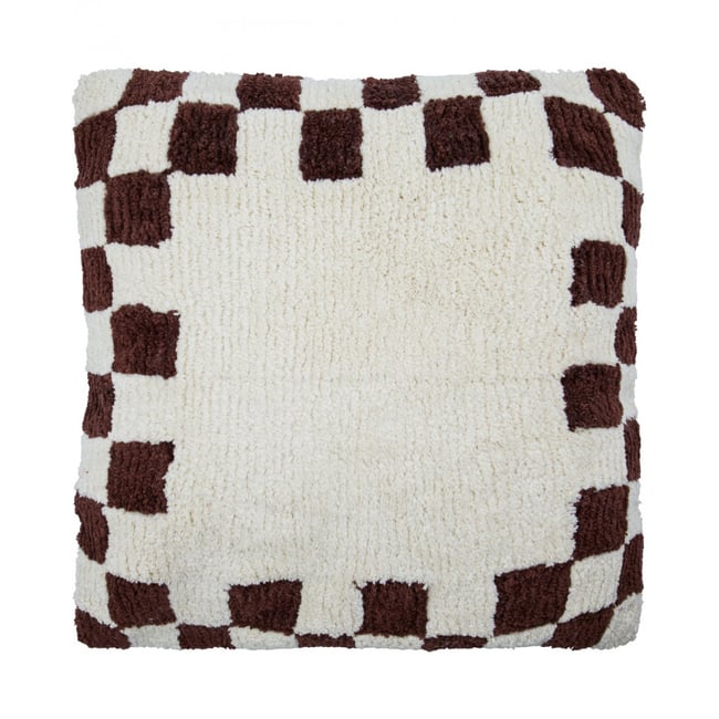 Housse de coussin en coton tufté Chess v002230 <span itemprop=