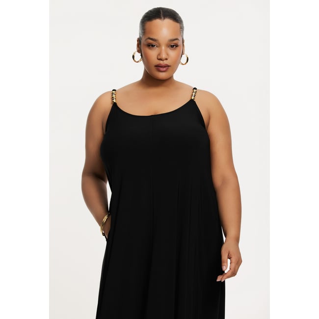 Robe sans manches noir <span itemprop=