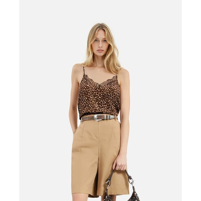Canotta stampata con pizzo leopardata THE KOOPLES