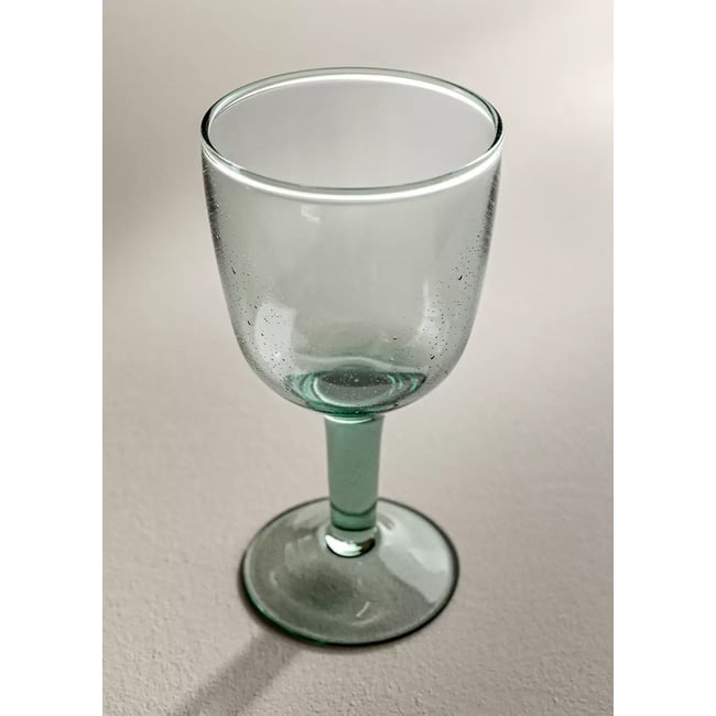 Verres à pied à bulles Couleur bleu <span itemprop=