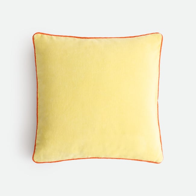 Funda de cojín cuadrada bicolor 50x50 cm, en terciopelo, GUSALI - LA REDOUTE INTERIEURS