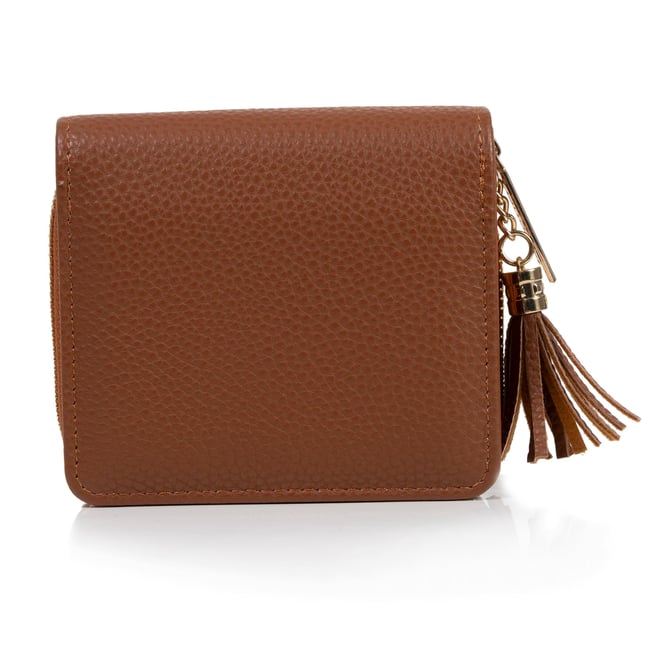 Porte-monnaie compact ,protection rfid anti-piratage de carte camel <span itemprop=