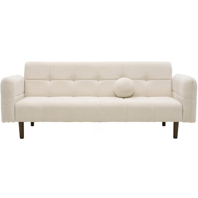 Canapé convertible 3 places en tissu chenille - PAVIA - HOMIFAB