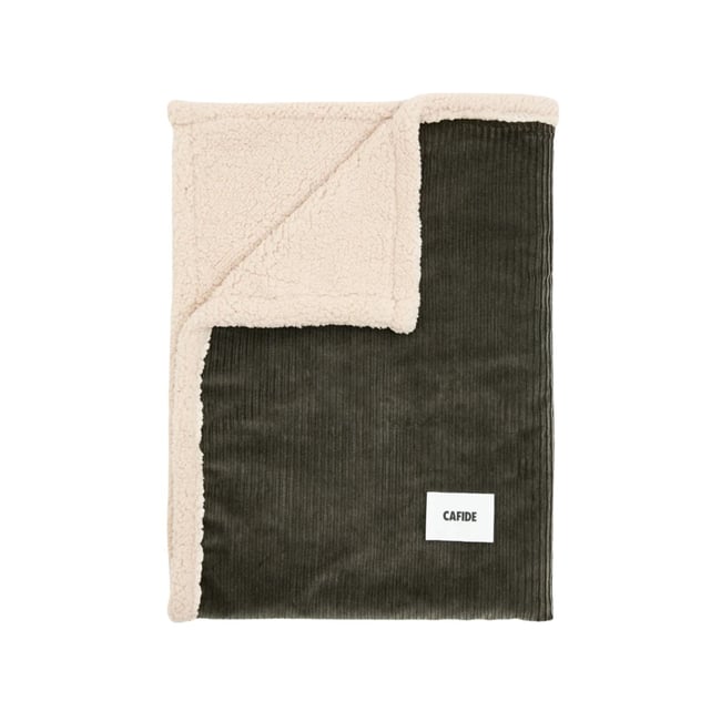 Couverture pour chien en velours côtelé vert, Toia vert <span itemprop=