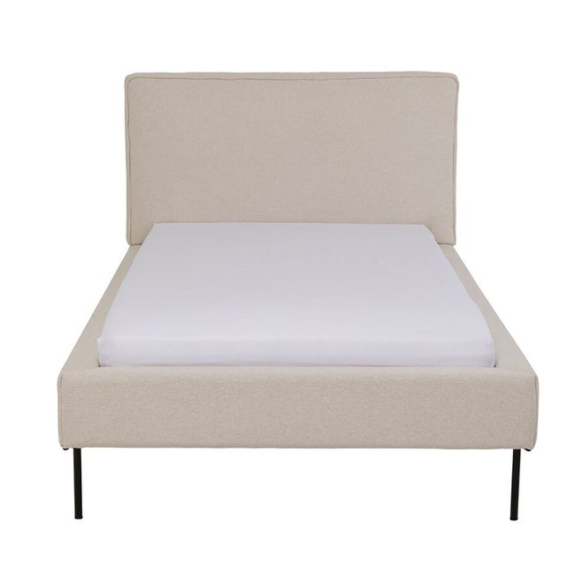 Cadre de lit en polyester, EAST SIDE Couleur beige <span itemprop=