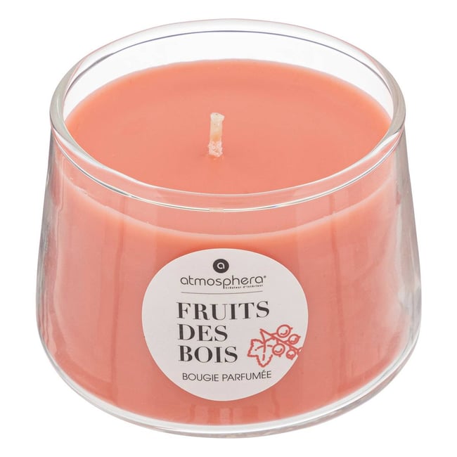 Bougie parfumée en flacon verre IZOR Couleur rouge <span itemprop=